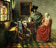 Jan Vermeer vinprovet Sweden oil painting artist
